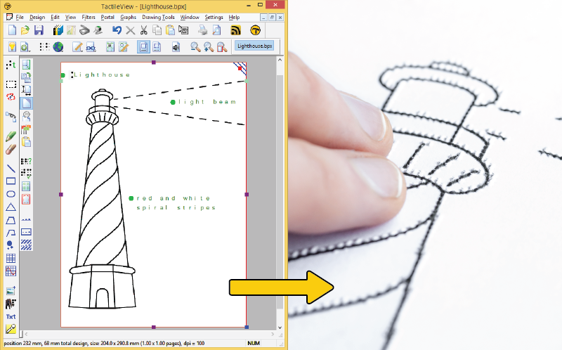 TactiPad Drawing Board - Thinkable products for visually impaired people