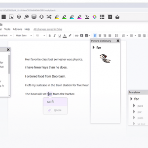 Read&Write screen for Google Chrome