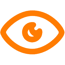 Empatheyes Logo: image of orange eye